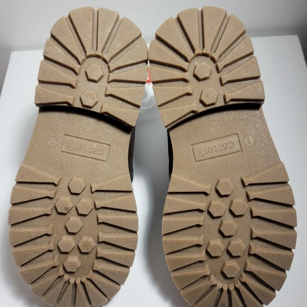 Carter's Toddler Boots Brown Leather Workwear Minimalist Size 1 Little‎ Boy